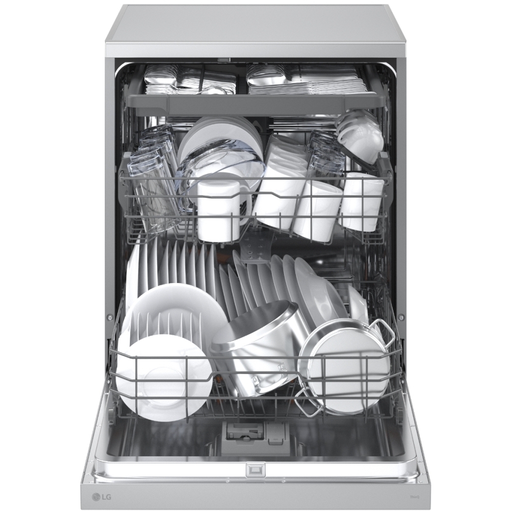 LG DF273FVS Dishwasher, 14 Place Settings, Silver, A Rated