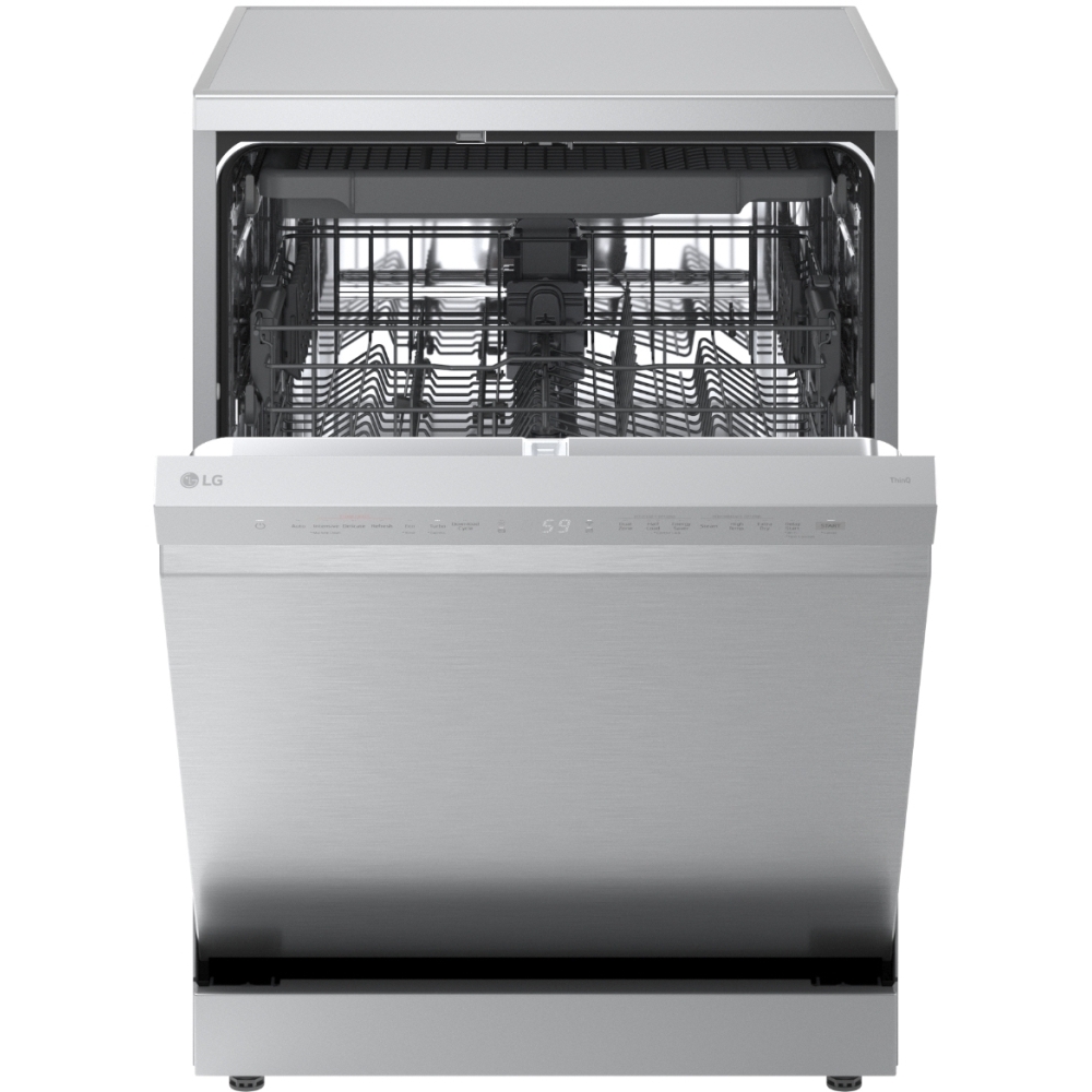 LG DF273FVS Dishwasher, 14 Place Settings, Silver, A Rated