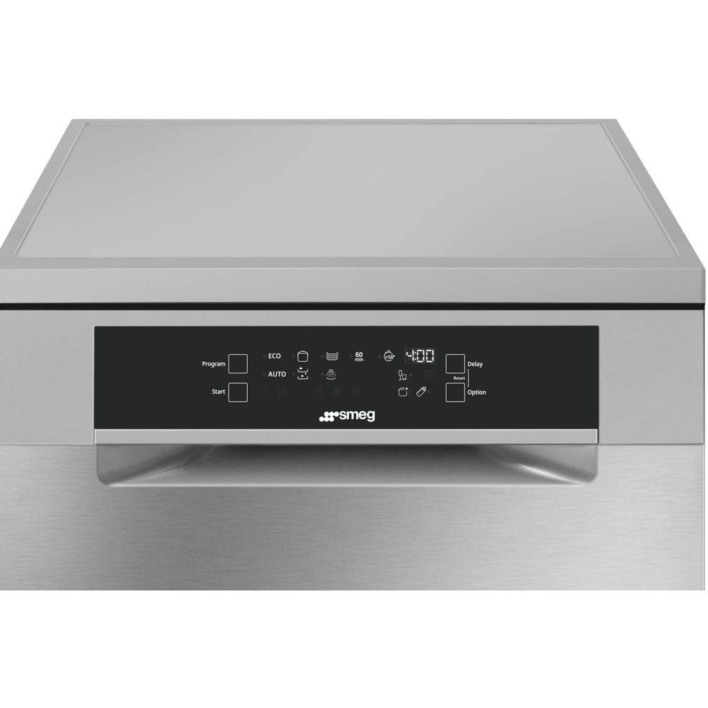 Smeg DF345CQSX Dishwasher, 14 Place Settings, Stainless Steel, C Rated