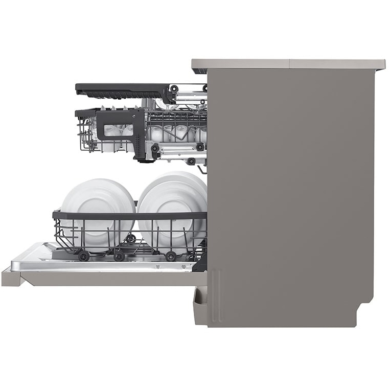 LG DF355FP Dishwasher, 14 Place Settings, Silver, C Rated