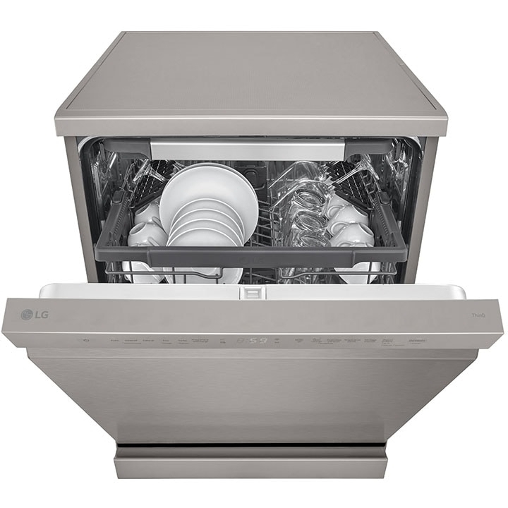 LG DF355FP Dishwasher, 14 Place Settings, Silver, C Rated