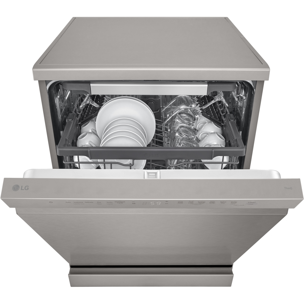 LG DF355FP Dishwasher, 14 Place Settings, Silver, C Rated