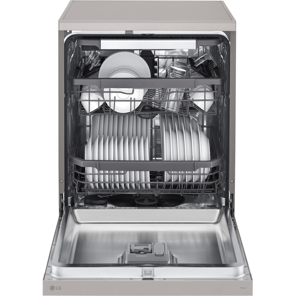 LG DF355FP Dishwasher, 14 Place Settings, Silver, C Rated
