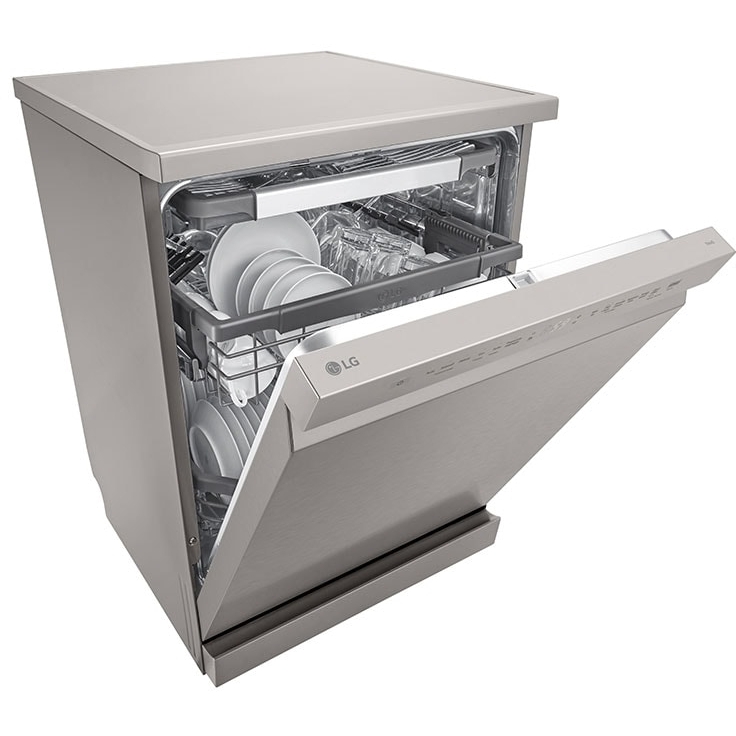 LG DF355FP Dishwasher, 14 Place Settings, Silver, C Rated