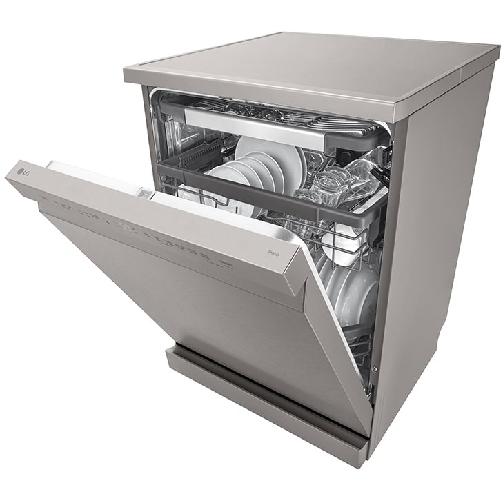 LG DF355FP Dishwasher, 14 Place Settings, Silver, C Rated