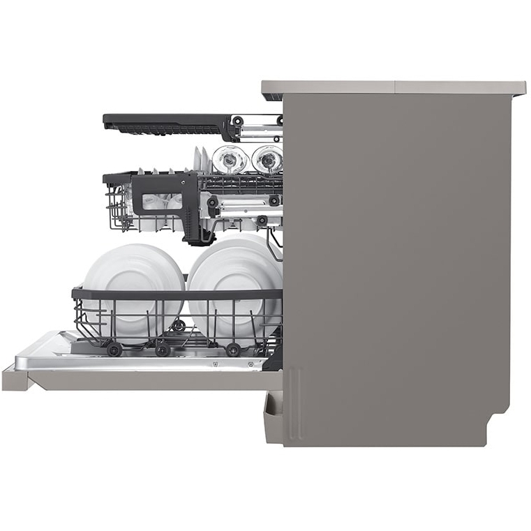 LG DF355FP Dishwasher, 14 Place Settings, Silver, C Rated