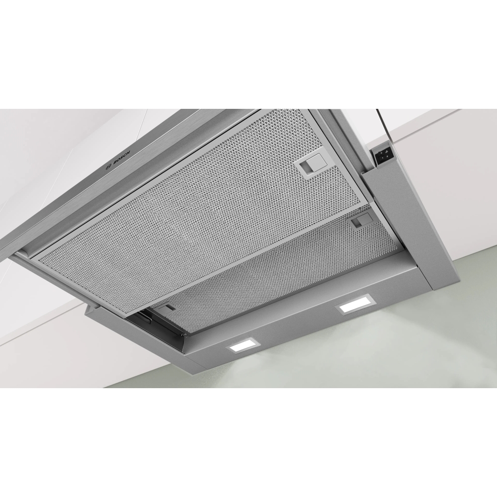 Bosch DFM063W57B Telescopic Cooker Hood, Silver, C Rated