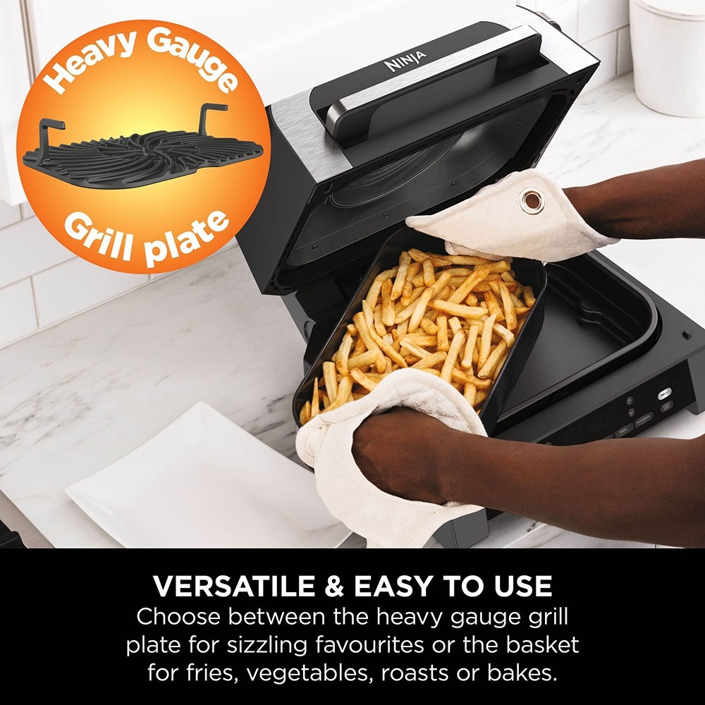Ninja DG551UK 6-in-1 MAX Grill & Air Fryer, Black