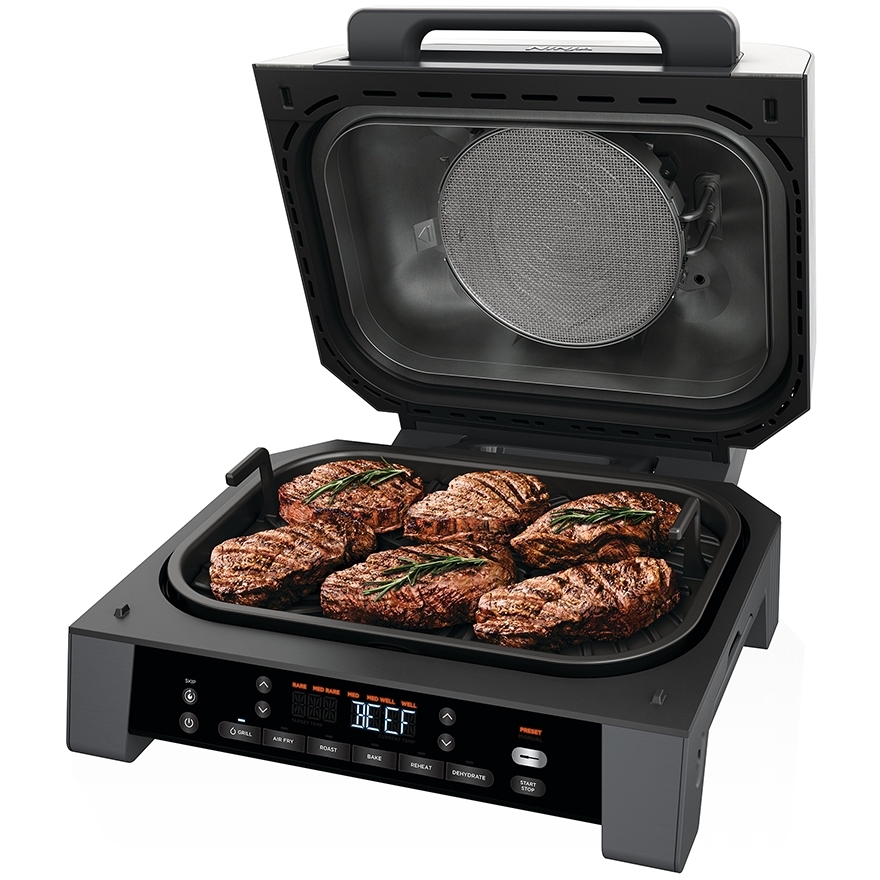 Ninja DG551UK 6-in-1 MAX Grill & Air Fryer, Black