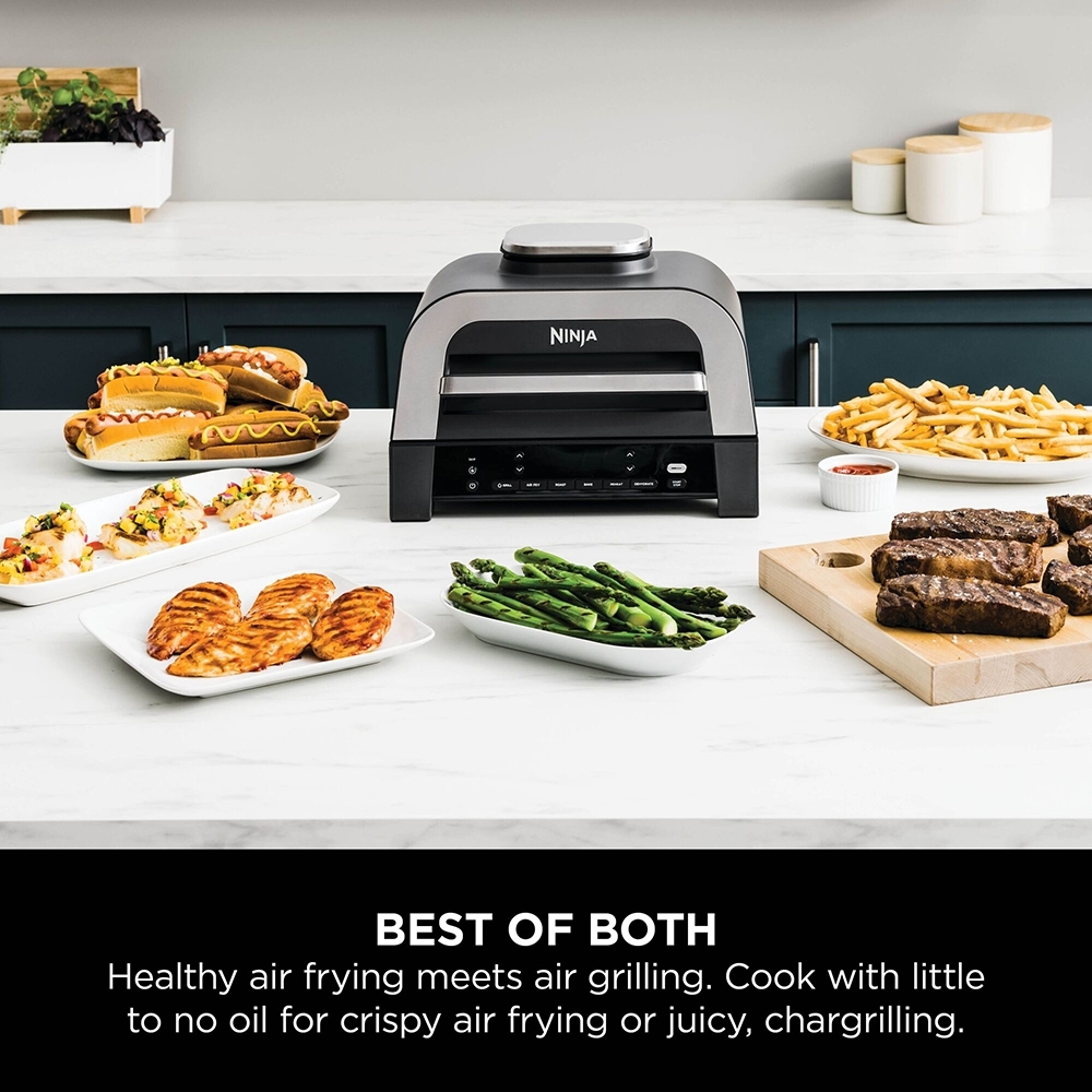 Ninja DG551UK 6-in-1 MAX Grill & Air Fryer, Black