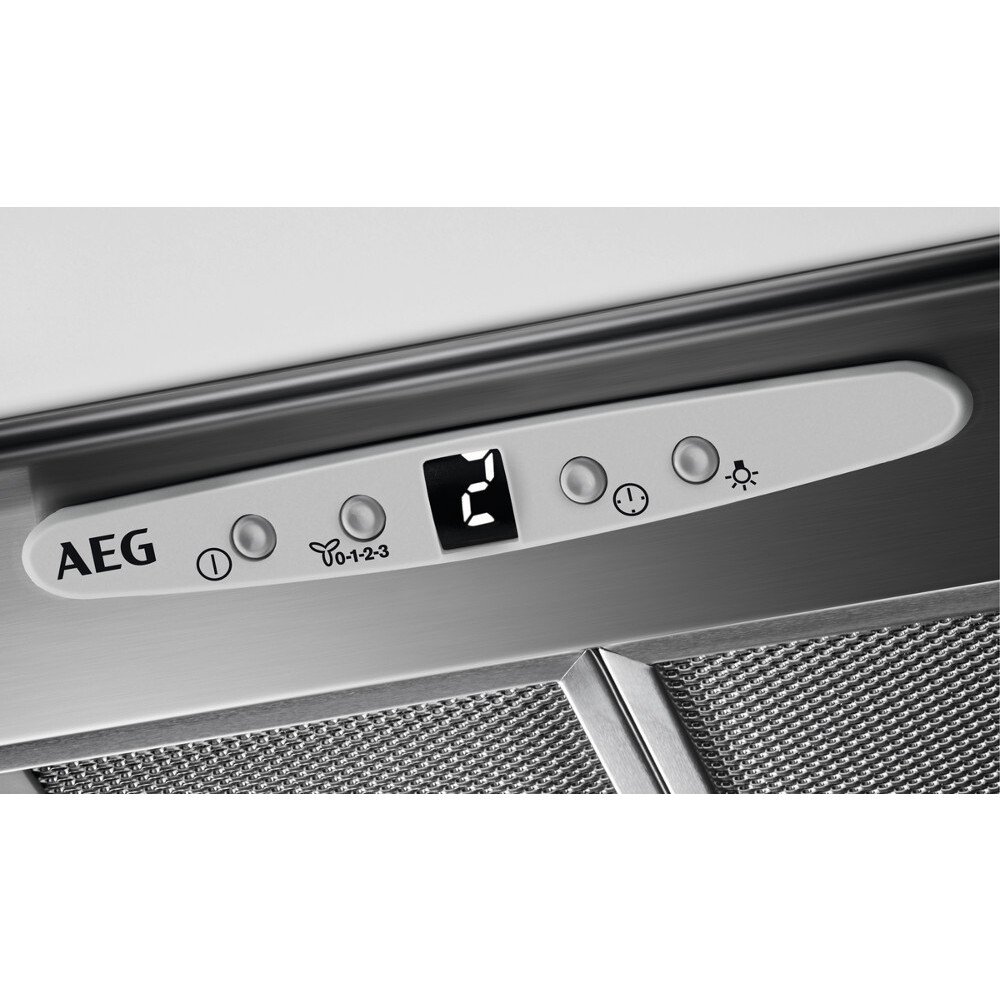 AEG DGB3850M 5000 Canopy Cooker Hood, Stainless Steel, C Rated