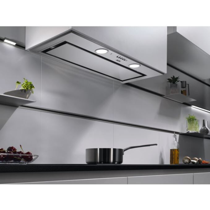 AEG DGE5861HM 6000 Hob2Hood 80cm Canopy Cooker Hood, Stainless Steel, A