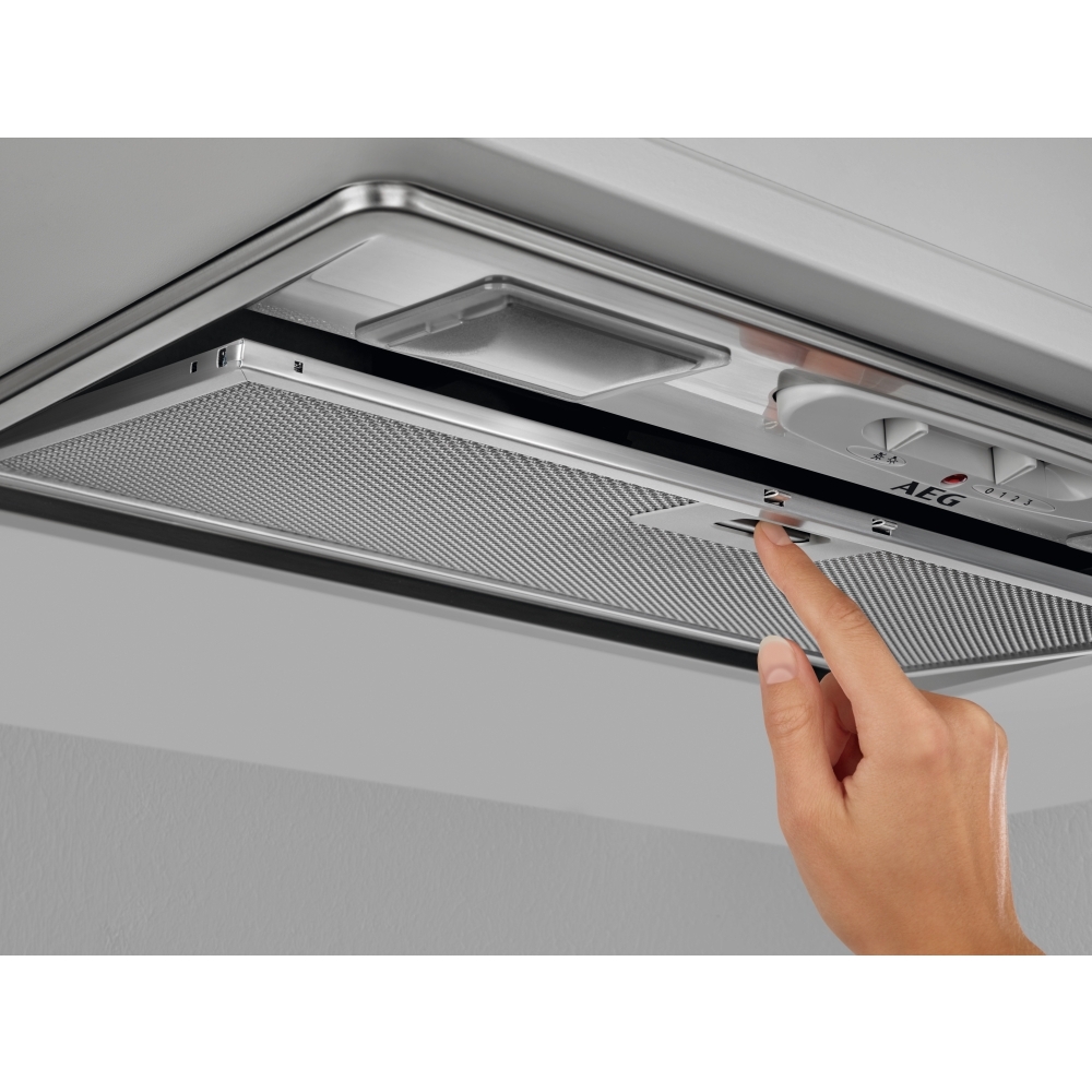 AEG DGX3523S 5000 Canopy Cooker Hood, Grey, C Rated