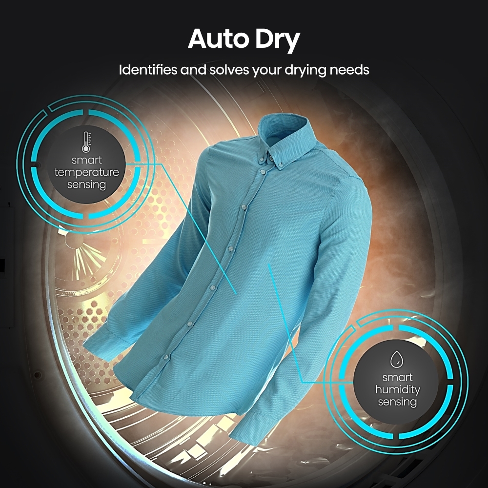 Hisense DH1Q902BW2 Heat Pump Tumble Dryer, 9kg, White, A++ Rated