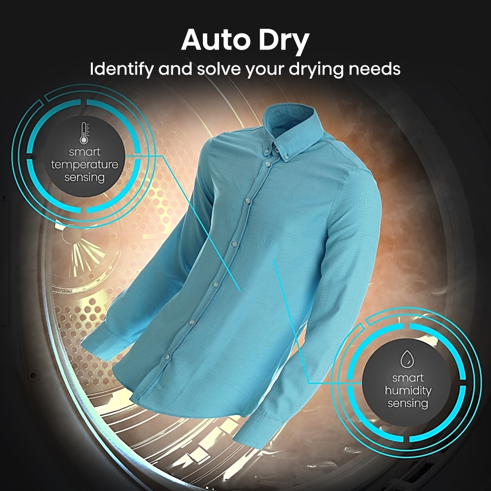 Hisense DH5S102BB Heat Pump Tumble Dryer, 10kg, Black, A+++ Rated