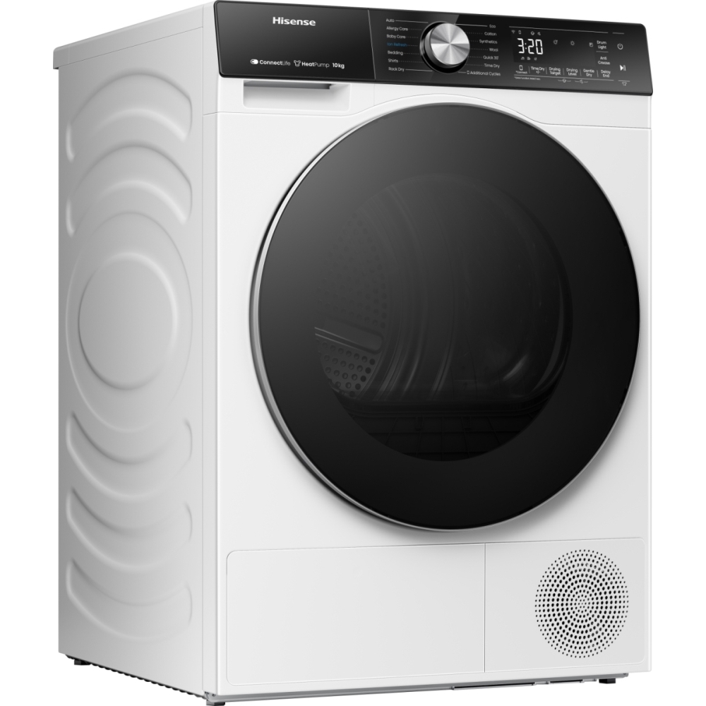Hisense DH5S102BW 5S Series Heat Pump Tumble Dryer, 10kg, White, A+++ Rated