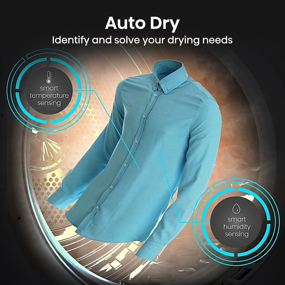 Hisense DH5S102BW 5S Series Heat Pump Tumble Dryer, 10kg, White, A+++ Rated