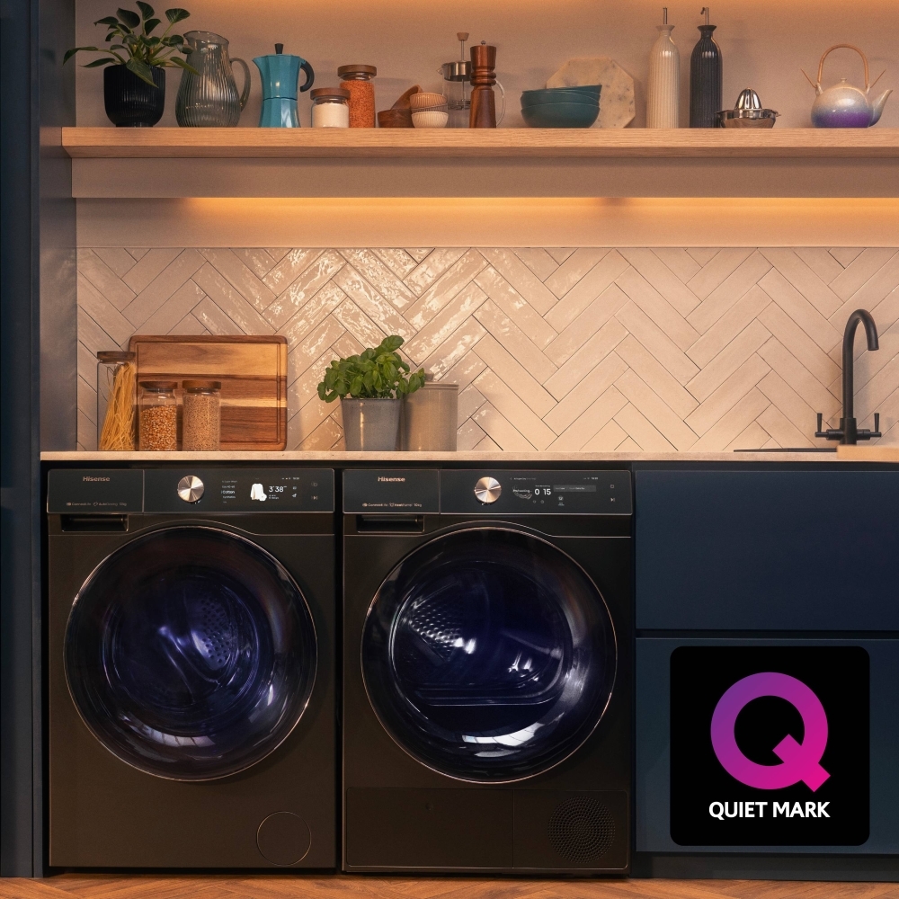 Hisense DH7S107BB Heat Pump Tumble Dryer, 10kg, Black, A+++ Rated