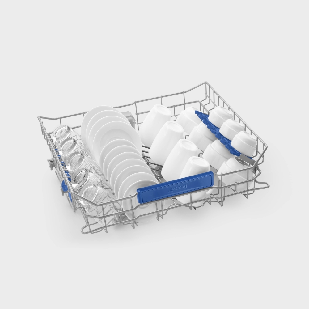 Smeg DI322BQLH Fully Integrated Dishwasher, 14 Place Settings, B Rated