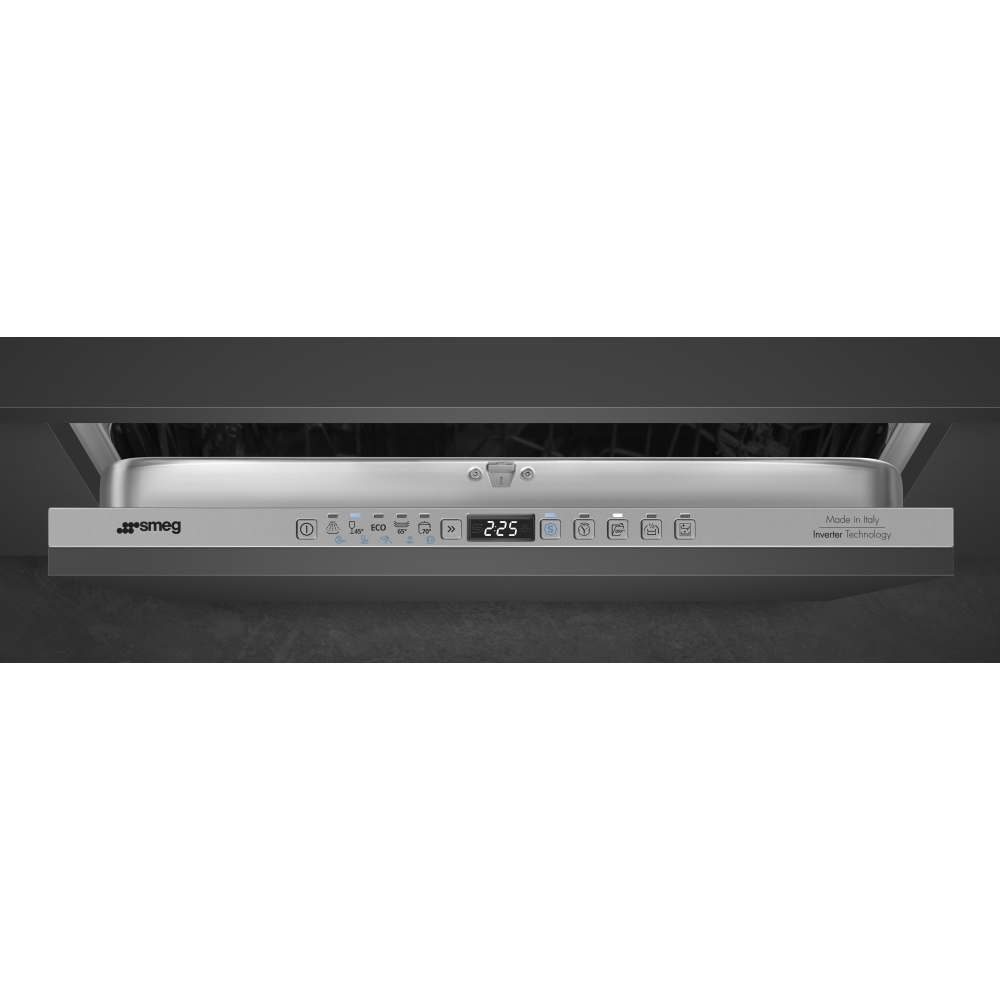 Smeg DI322BQLH Fully Integrated Dishwasher, 14 Place Settings, B Rated