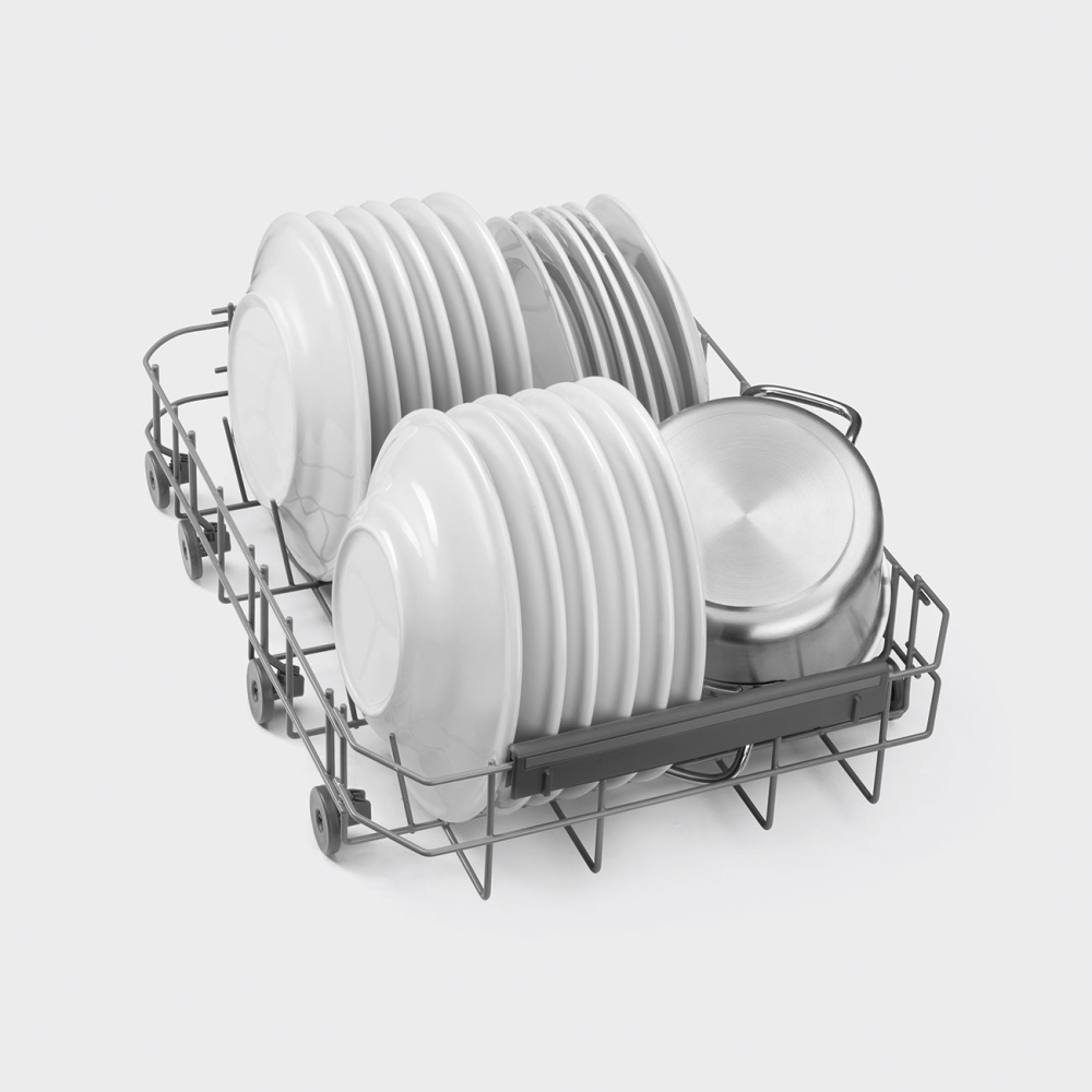 Smeg DI4522D Fully Integrated Slimline Dishwasher, 9 Place Settings, D Rated
