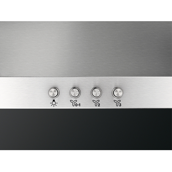 AEG DKX2930M 3000 90cm Chimney Cooker Hood, Stainless Steel, D Rated