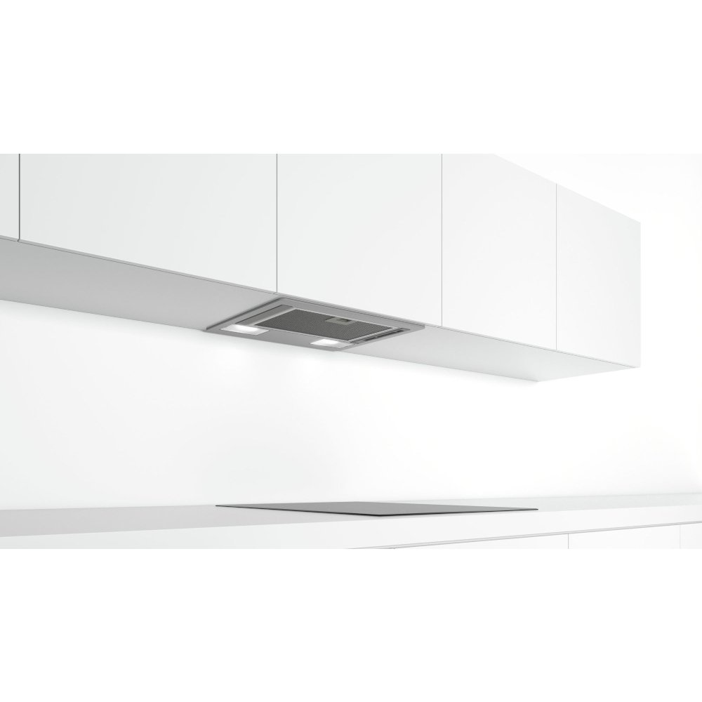 Bosch DLN53AA70B Series 2 Canopy Cooker Hood, Silver, D Rated