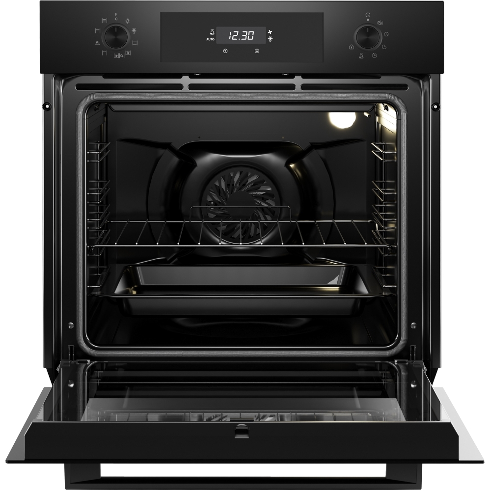 DeLonghi DLP 9 NL PH Built-In Electric Single Oven with Pyrolytic Cleaning, Black, A+ Rated
