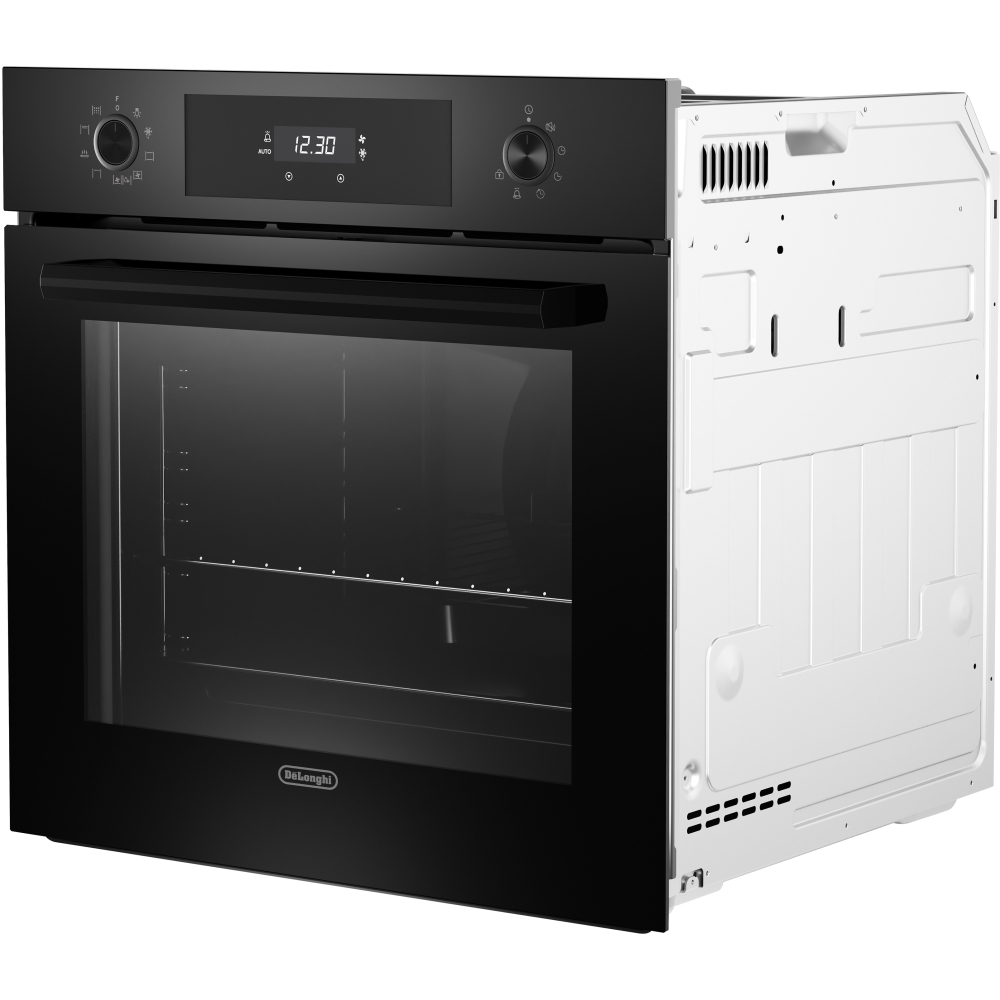 DeLonghi DLP 9 NL PH Built-In Electric Single Oven with Pyrolytic Cleaning, Black, A+ Rated