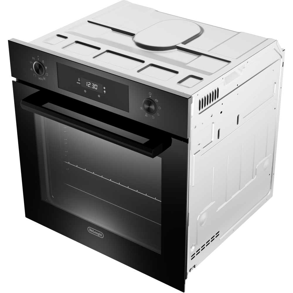 DeLonghi DLP 9 NL PH Built-In Electric Single Oven with Pyrolytic Cleaning, Black, A+ Rated
