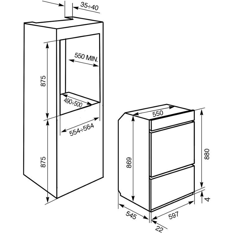 Smeg DOSP6390X Classic Built-In Electric Double Oven with Pyrolytic Cleaning, Stainless Steel, A Rated