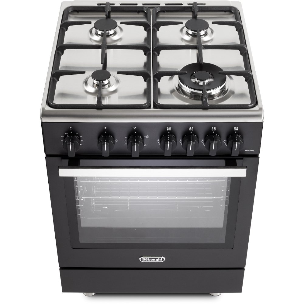 DeLonghi DSC 626G-1 Black Gas Cooker with Single Oven, A Rated