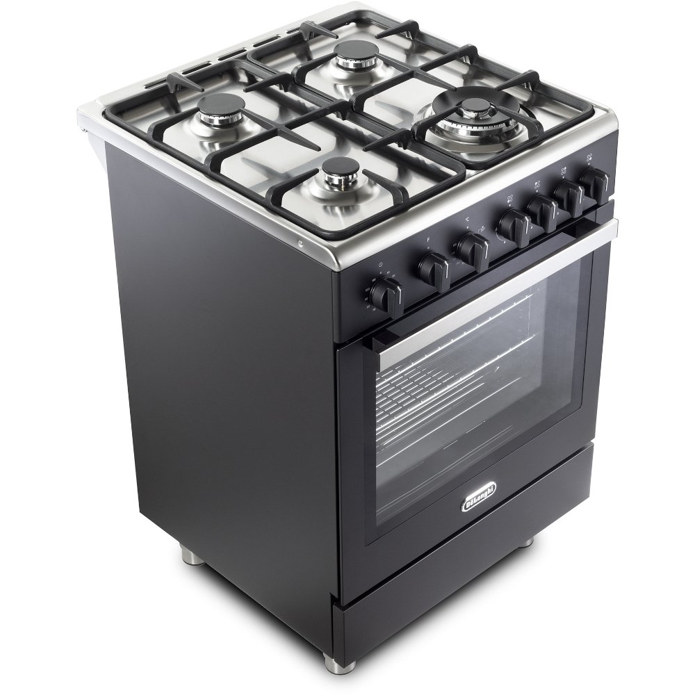 DeLonghi DSC 626G-1 Black Gas Cooker with Single Oven, A Rated