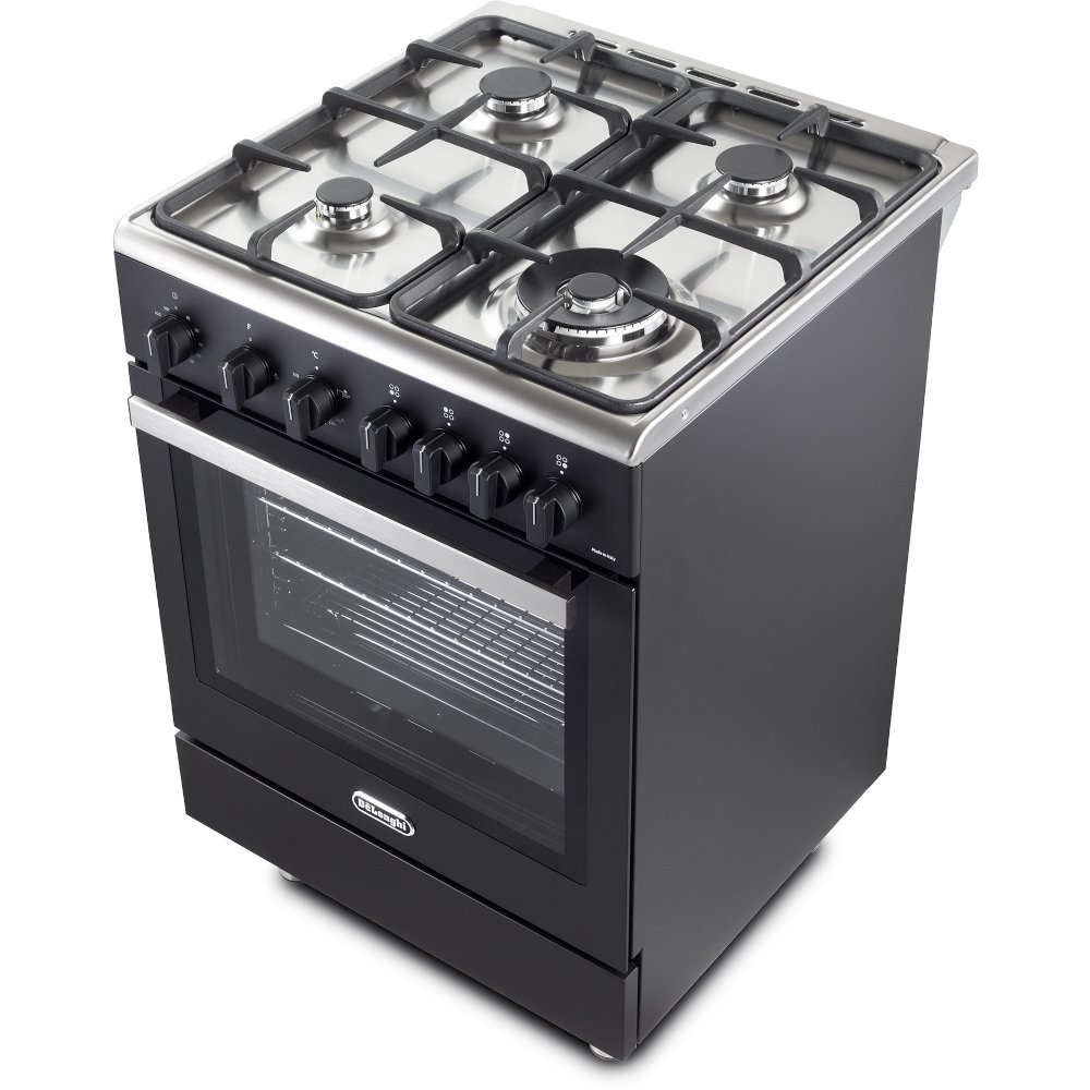 DeLonghi DSC 626G-1 Black Gas Cooker with Single Oven, A Rated