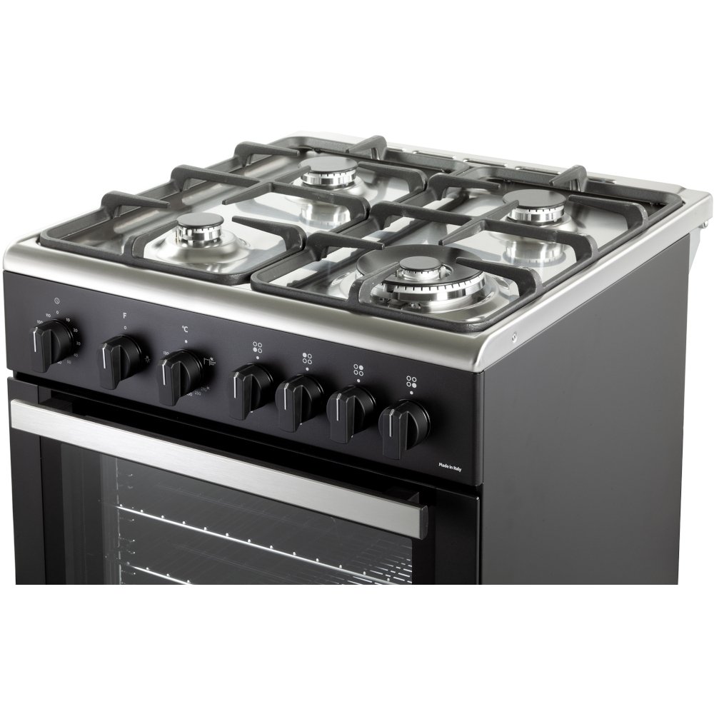DeLonghi DSC 626G-1 Black Gas Cooker with Single Oven, A Rated