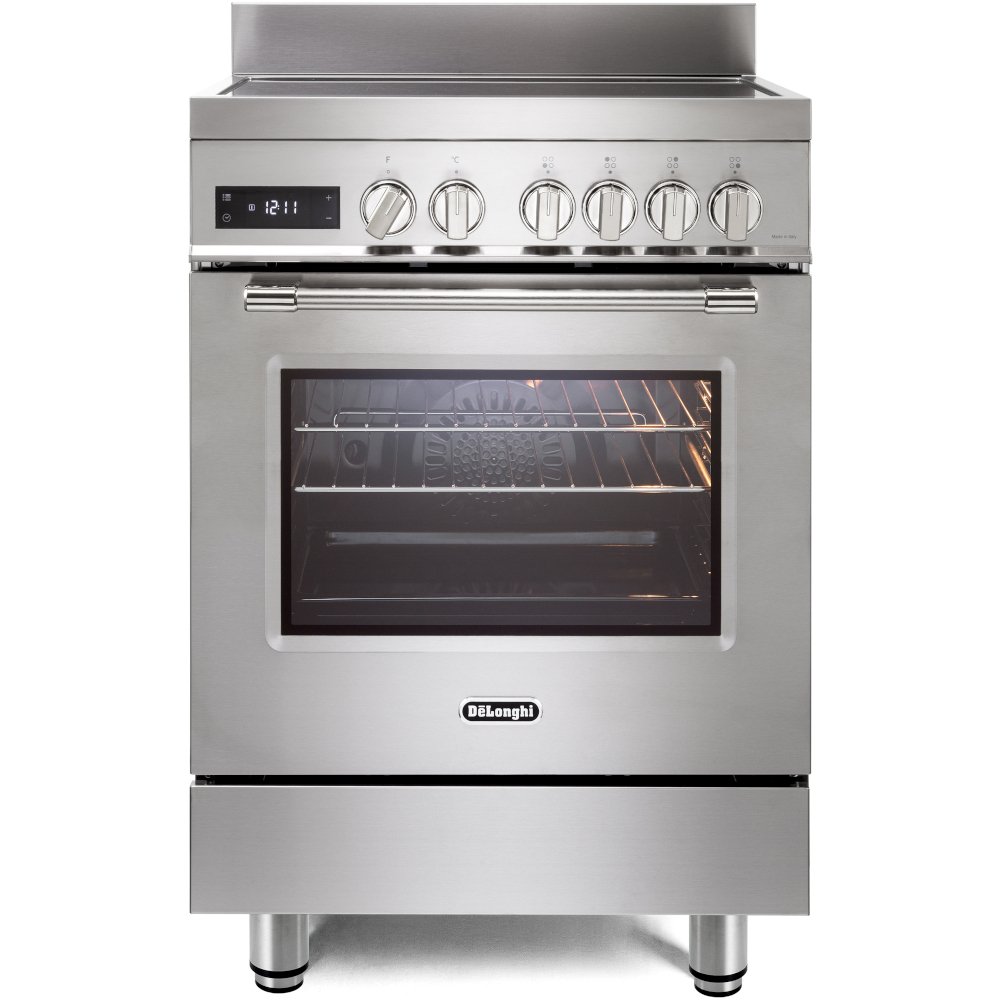 DeLonghi DSC 626IND-1 Modern Induction Single Oven Electric Cooker, Stainless Steel, A Rated