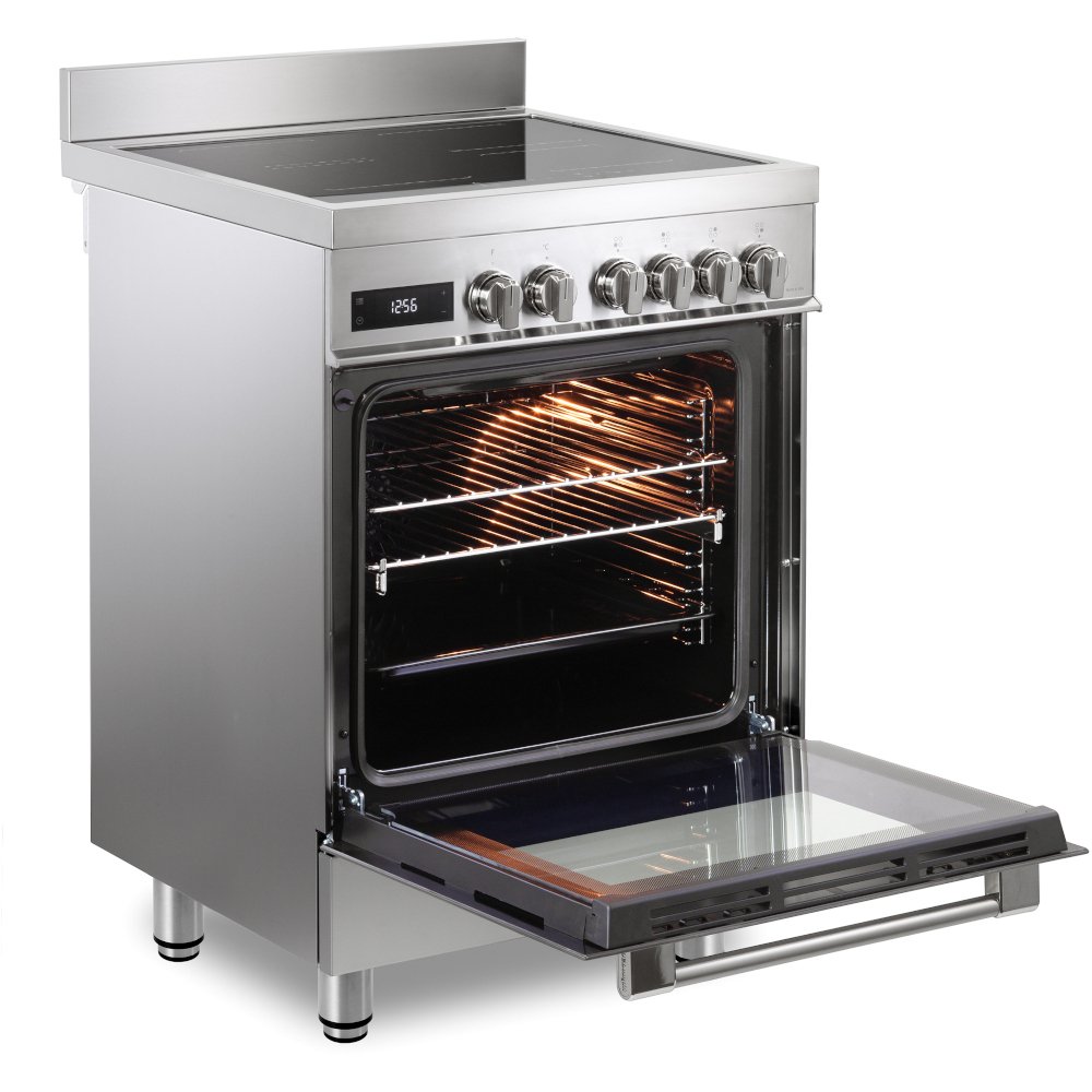 DeLonghi DSC 626IND-1 Modern Induction Single Oven Electric Cooker, Stainless Steel, A Rated