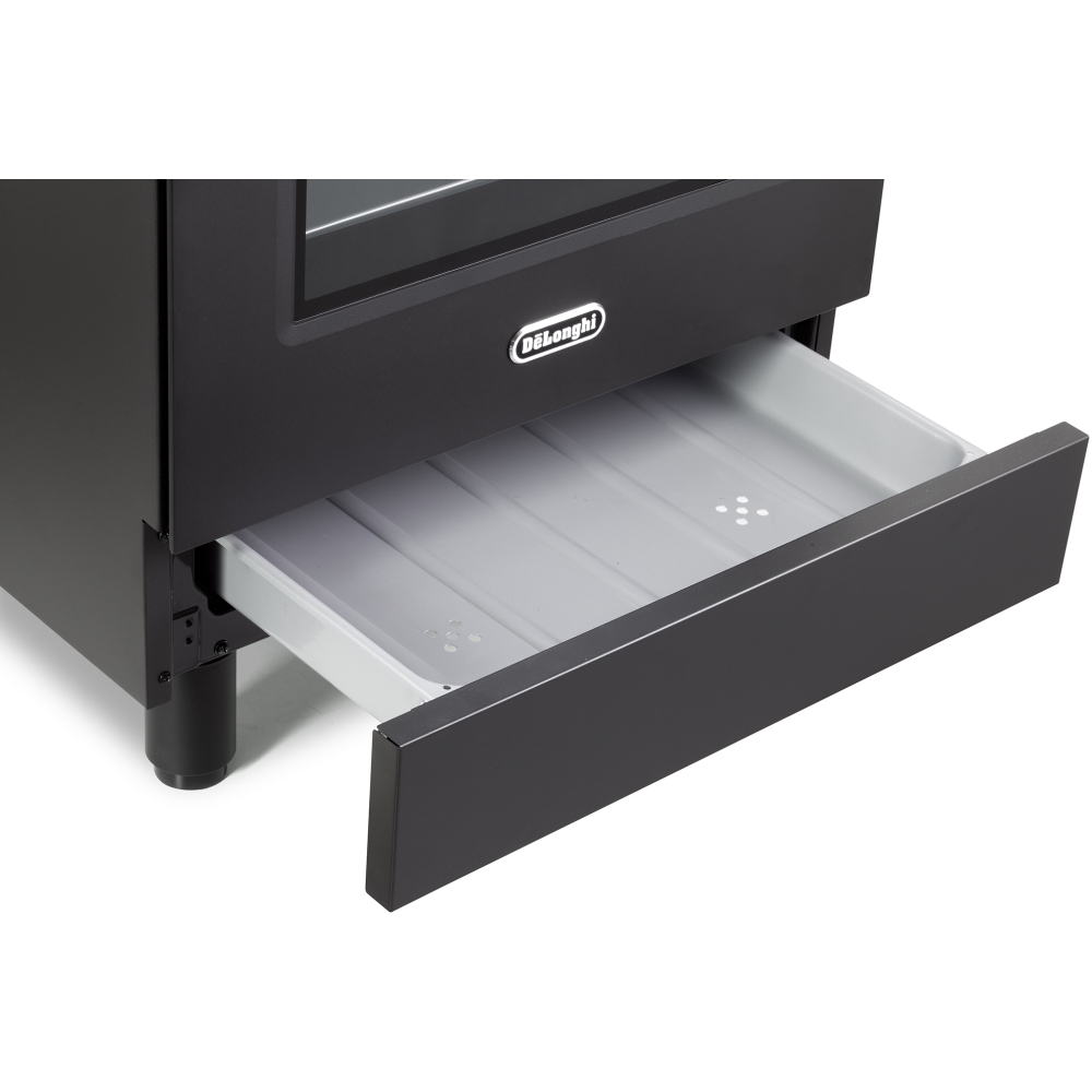 DeLonghi DSC 626IND-1-BL Induction Electric Cooker with Single Oven, Black, A Rated