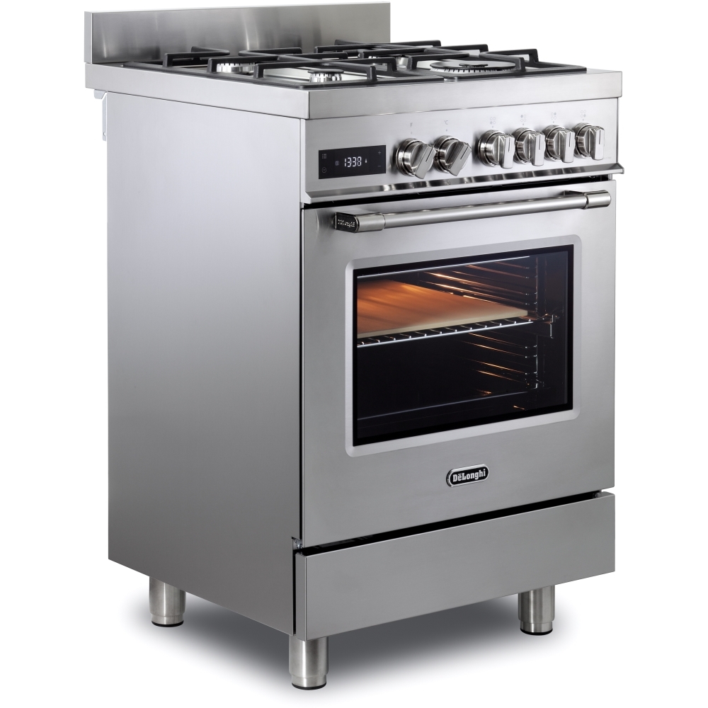 DeLonghi DSC 626MF-1 Modern Dual Fuel Cooker with Single Oven, Stainless Steel, A Rated