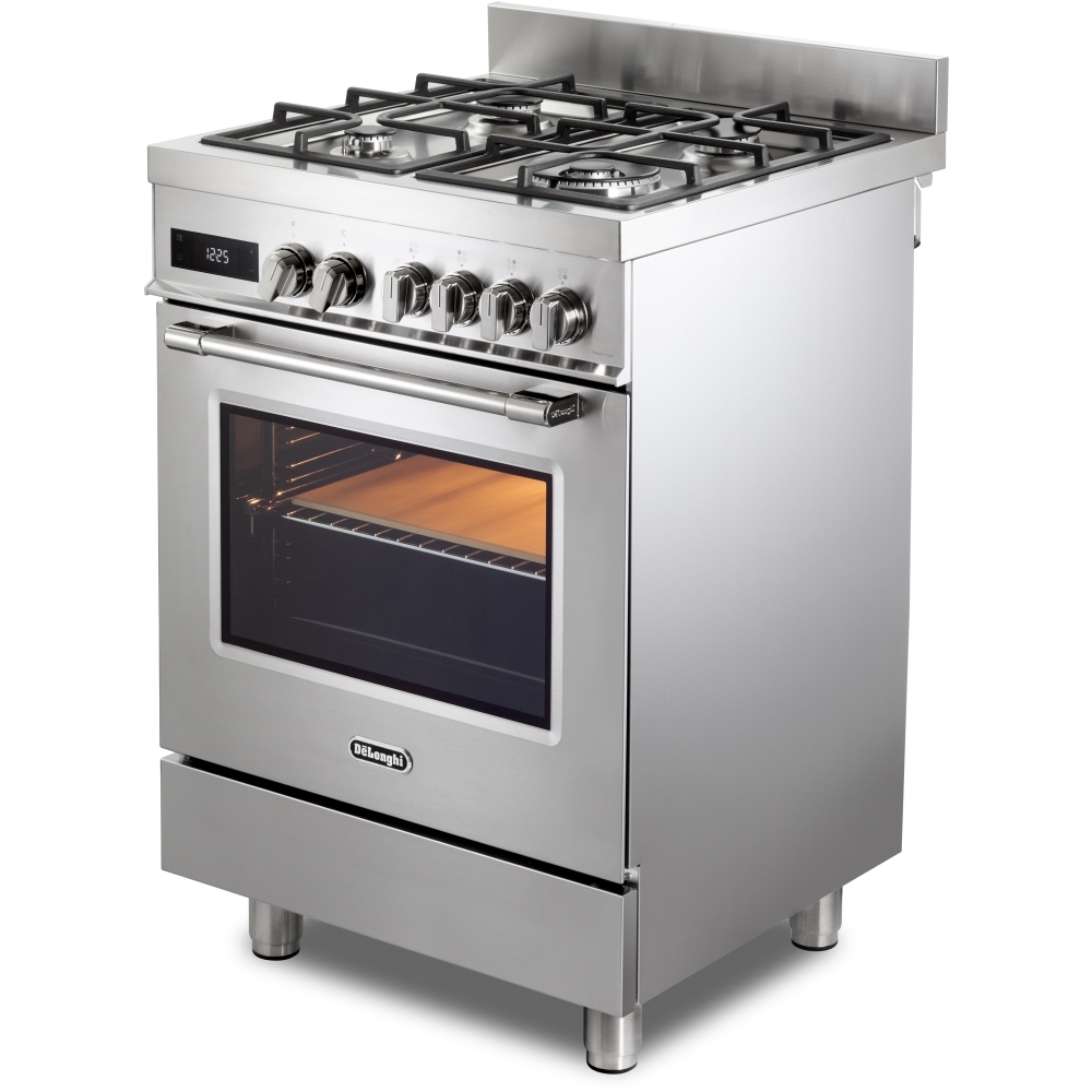 DeLonghi DSC 626MF-1 Modern Dual Fuel Cooker with Single Oven, Stainless Steel, A Rated
