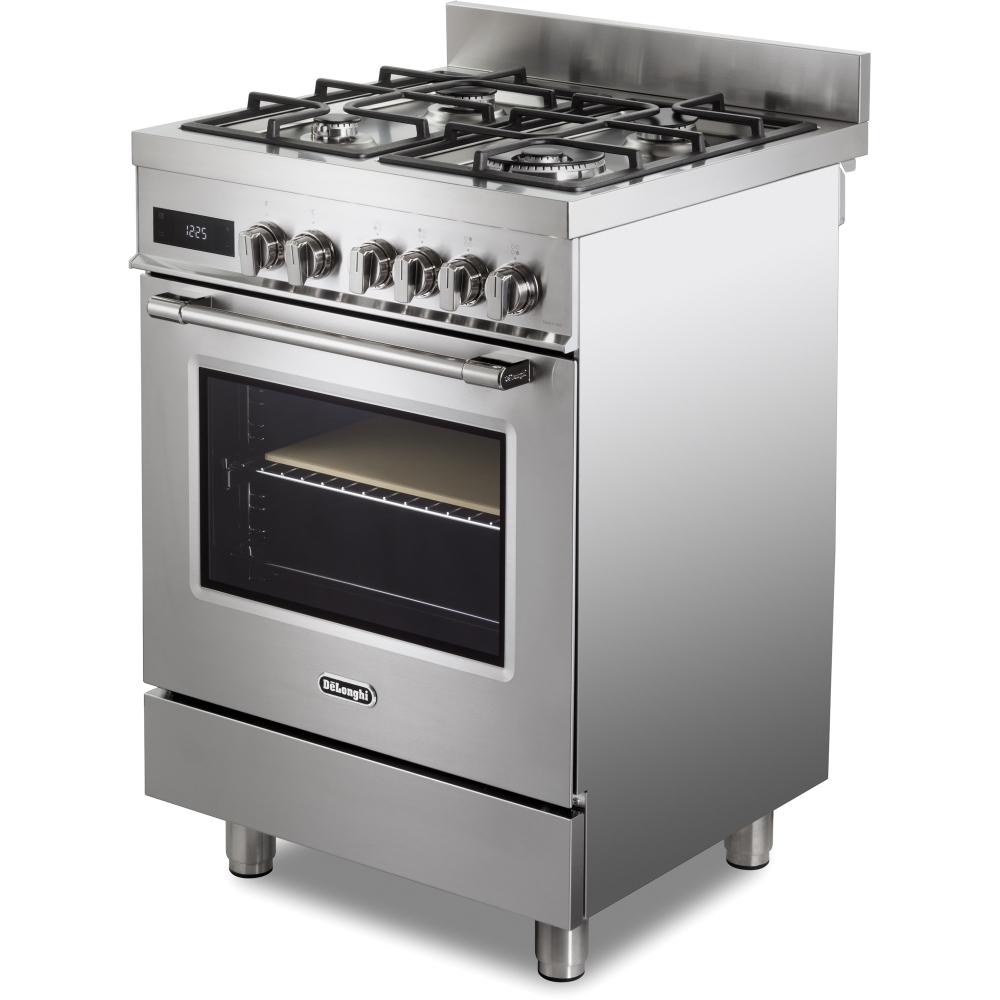 DeLonghi DSC 626MF-1 Modern Dual Fuel Cooker with Single Oven, Stainless Steel, A Rated