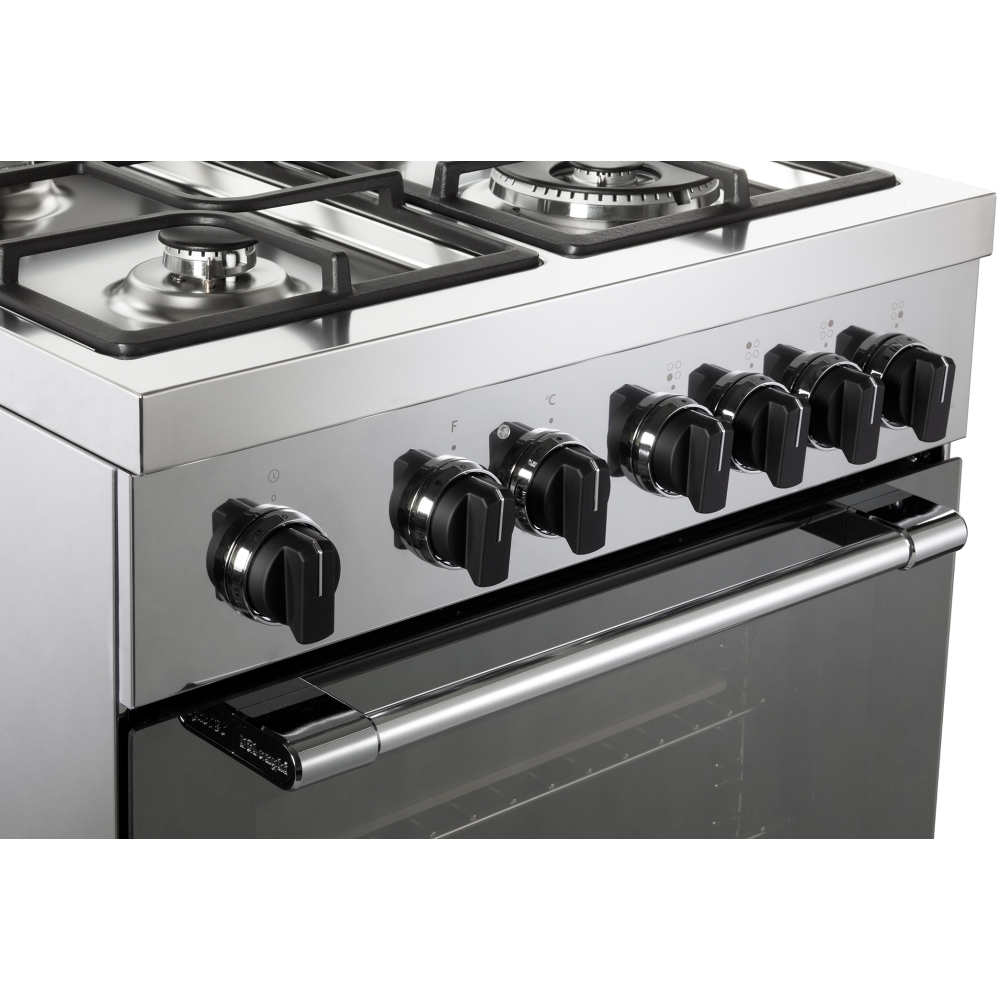 DeLonghi DSC 626MLX-1 Modern Single Oven Dual Fuel Cooker, Stainless Steel, A Rated
