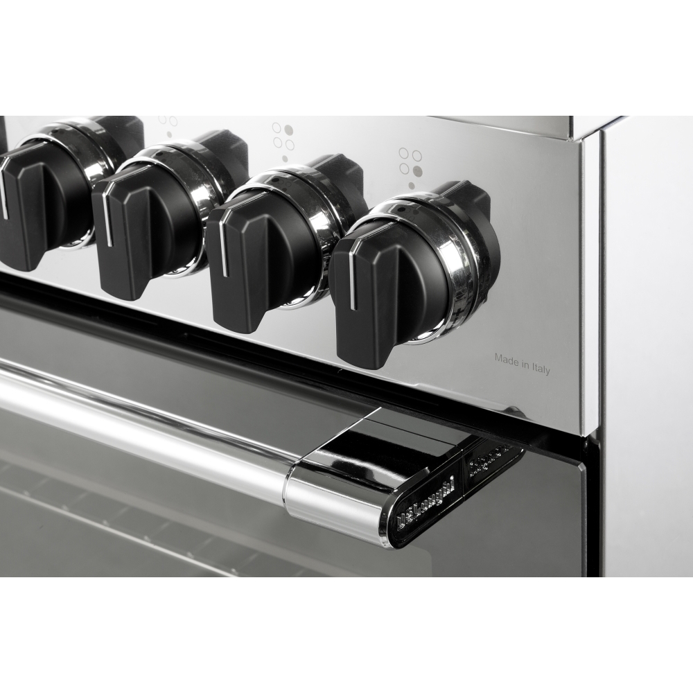 DeLonghi DSC 626MLX-1 Modern Single Oven Dual Fuel Cooker, Stainless Steel, A Rated