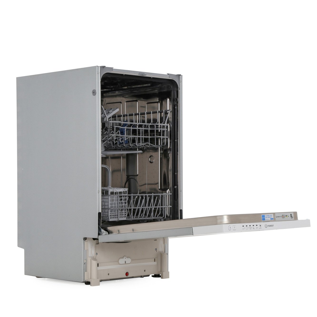 Buy Indesit DSIE 2B10 UK Built In Fully Int. Slimline Dishwasher (DSIE2B10UK) White Marks