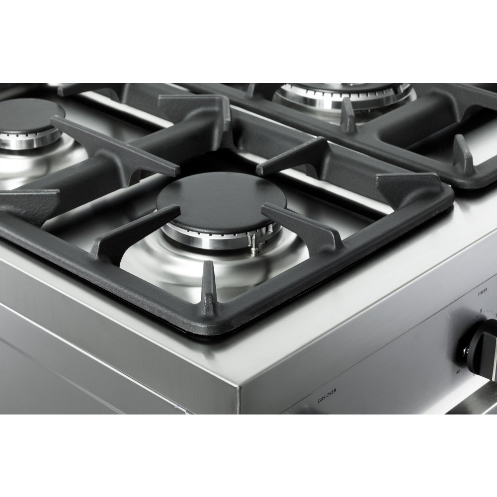 DeLonghi DSR 916-GS Modern 90cm Gas Range Cooker, Stainless Steel, A Rated