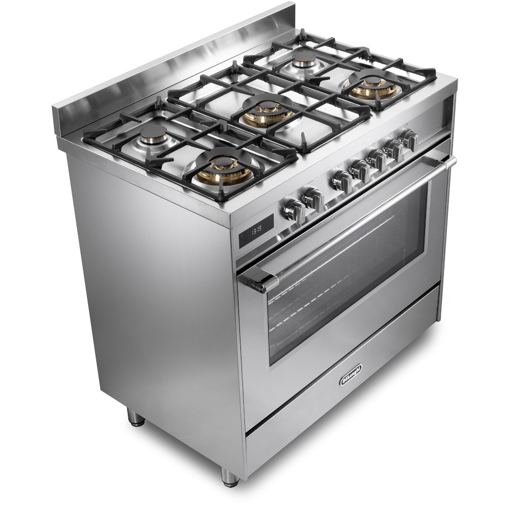 DeLonghi DSR 927-DF/X Space 90cm Dual Fuel Range Cooker, Stainless Steel, A Rated