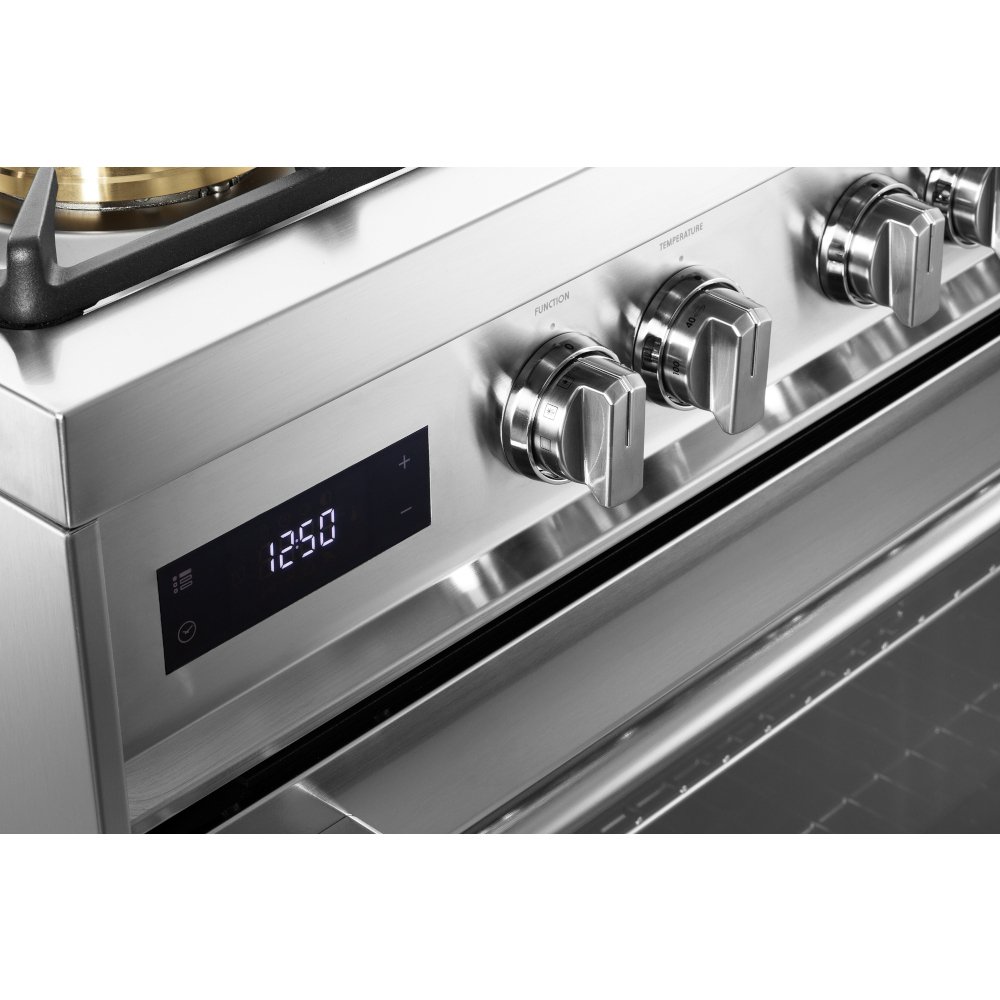 DeLonghi DSR 927-DF/X Space 90cm Dual Fuel Range Cooker, Stainless Steel, A Rated