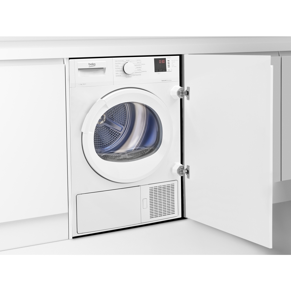 Beko DTIKP71131W Integrated Heat Pump Dryer, 7kg, White, A++ Rated