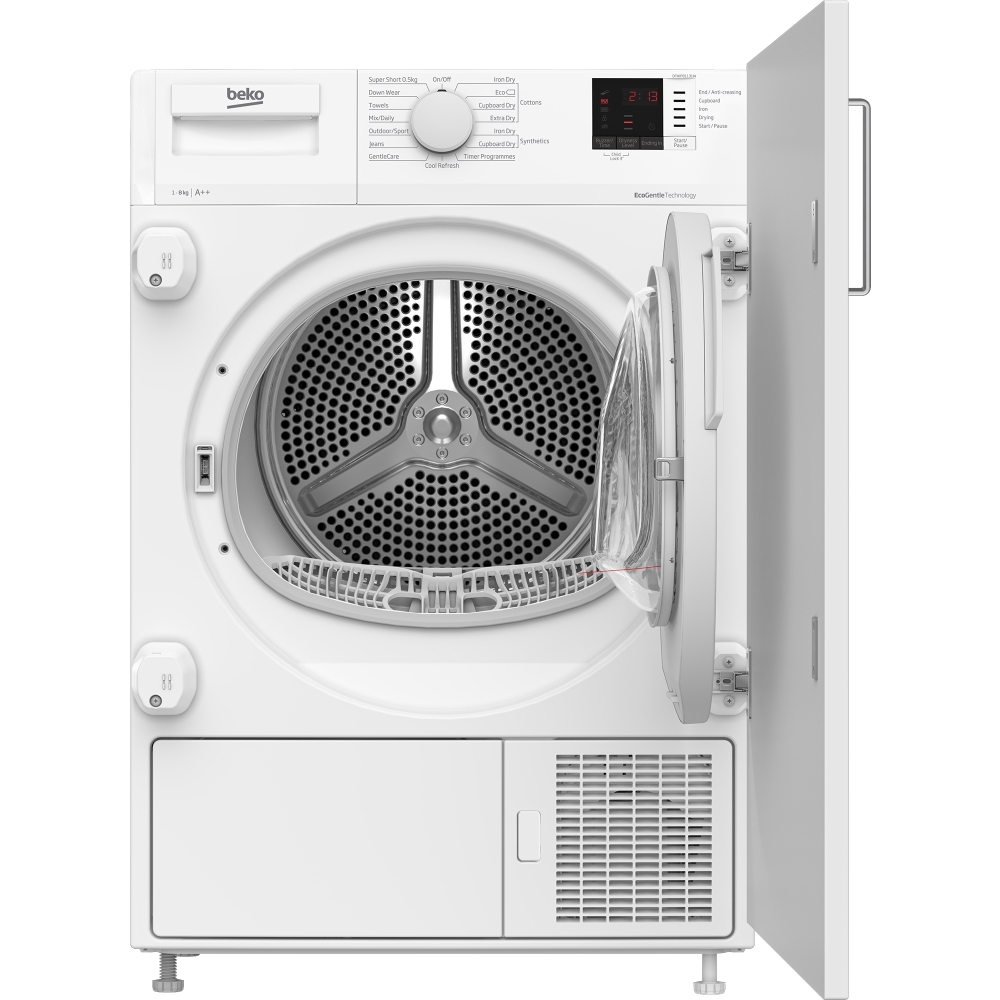 Beko DTIKP81131W Integrated Heat Pump Dryer, 8kg, White, A++ Rated