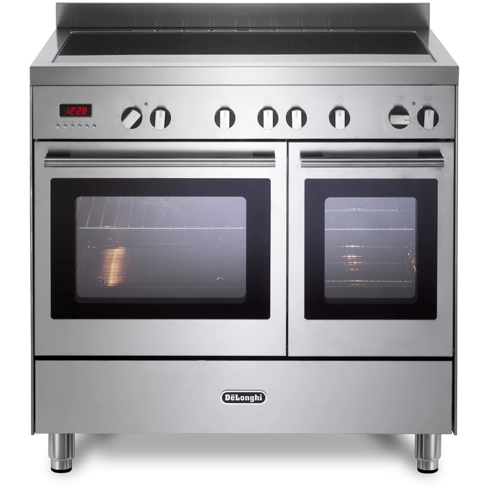 DeLonghi DTR 916-IND2 Modern 90cm Induction Range Cooker, Stainless Steel, A Rated